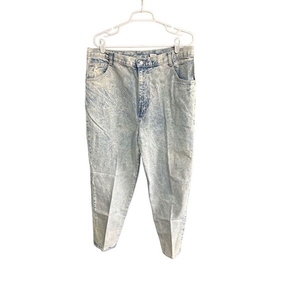 No Excuses NWT 90s Mom Light Acid Washed Jeans Pink Heart Detailed at Ankle Size - Picture 1 of 8